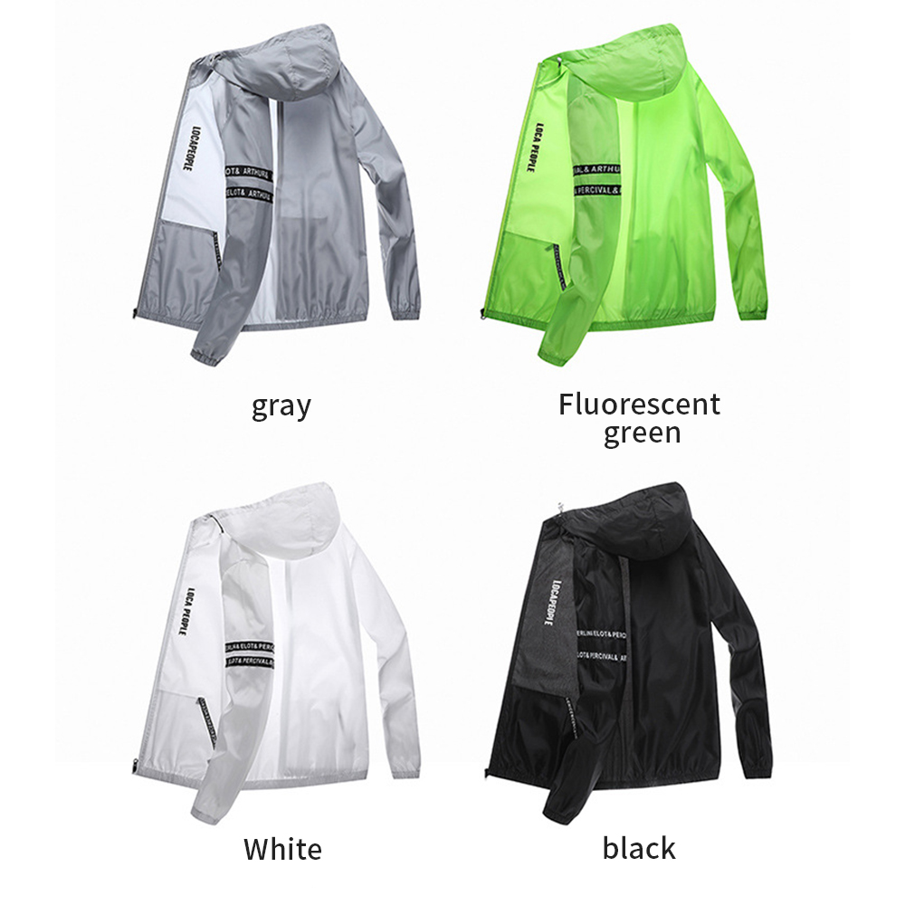 Running Gear Youth - 日焼け防止男性夏サイクリングジャケットスポーツカジュアルユースコート抗 UV アウトドアスポーツフィットネスランニングトレイン長袖釣り