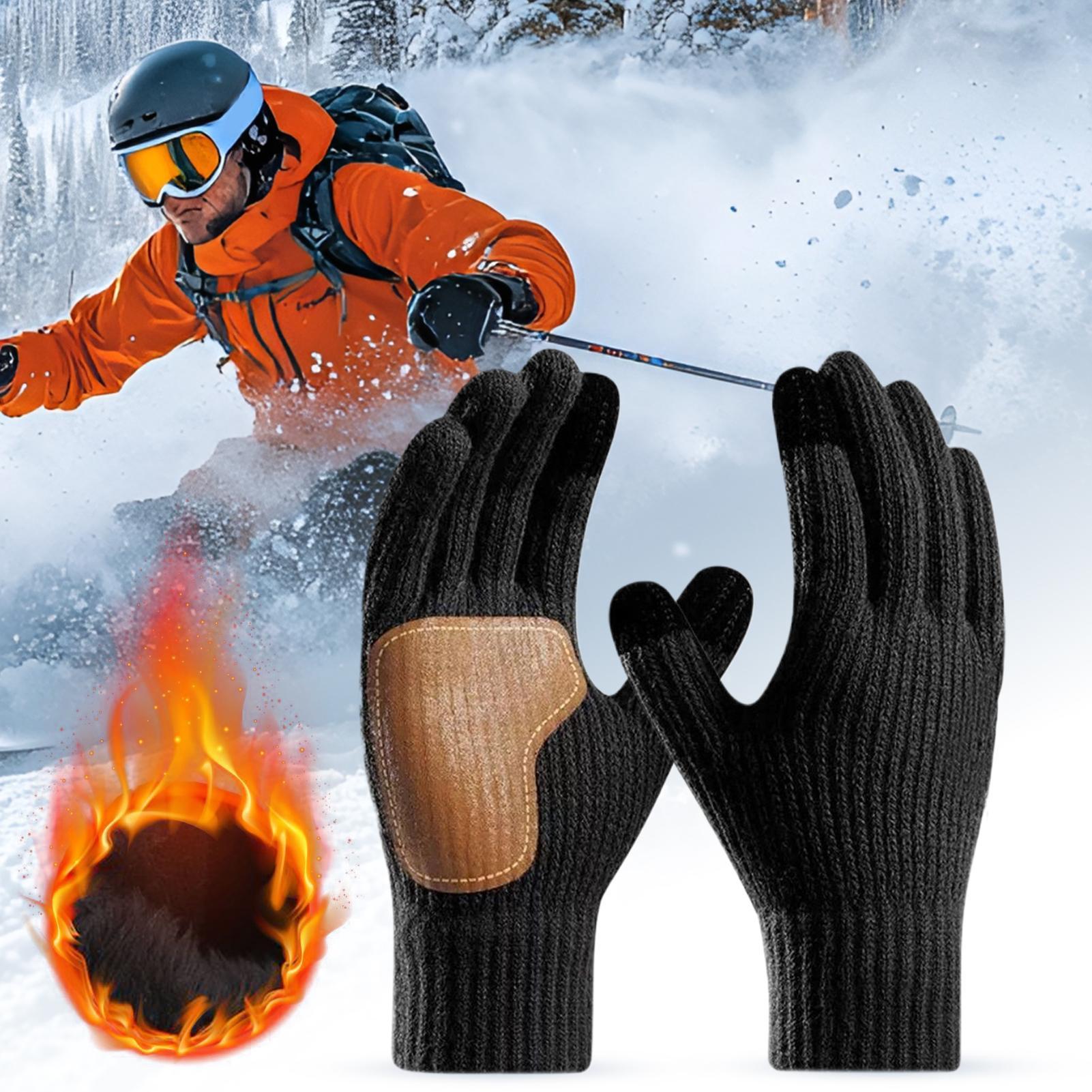 Running Gear In Cold Weather - タッチスクリーン付きUSB加熱グローブ、スキー、ランニング用冬用サーマル加熱グローブ、女性男性用滑り止め防寒装備