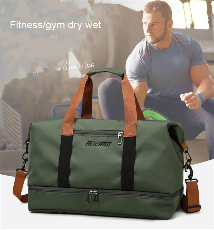Running Gear Bag - 旅行ジムバッグ短距離荷物ポータブルフィットネスバッグショルダークロスボディチェストバッグハンドバッグダッフルキャリーオンウィークエンダーバッグ