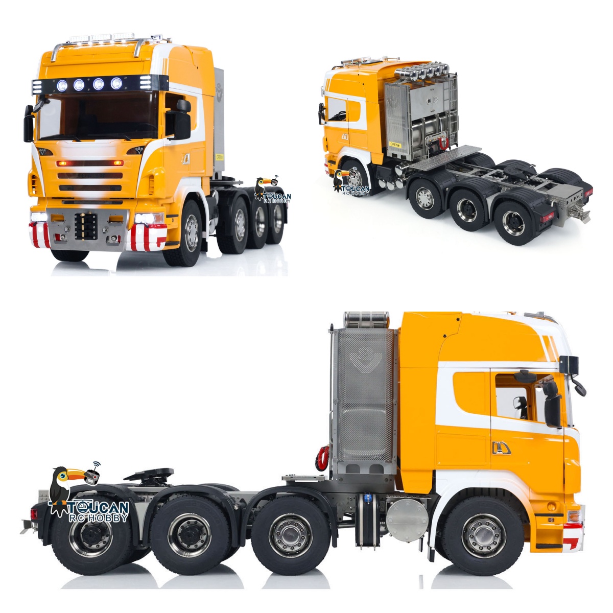 おもちゃ 1/14 8x8 R620 RCトラクタートラック - Running Gear Box のレビューと価格