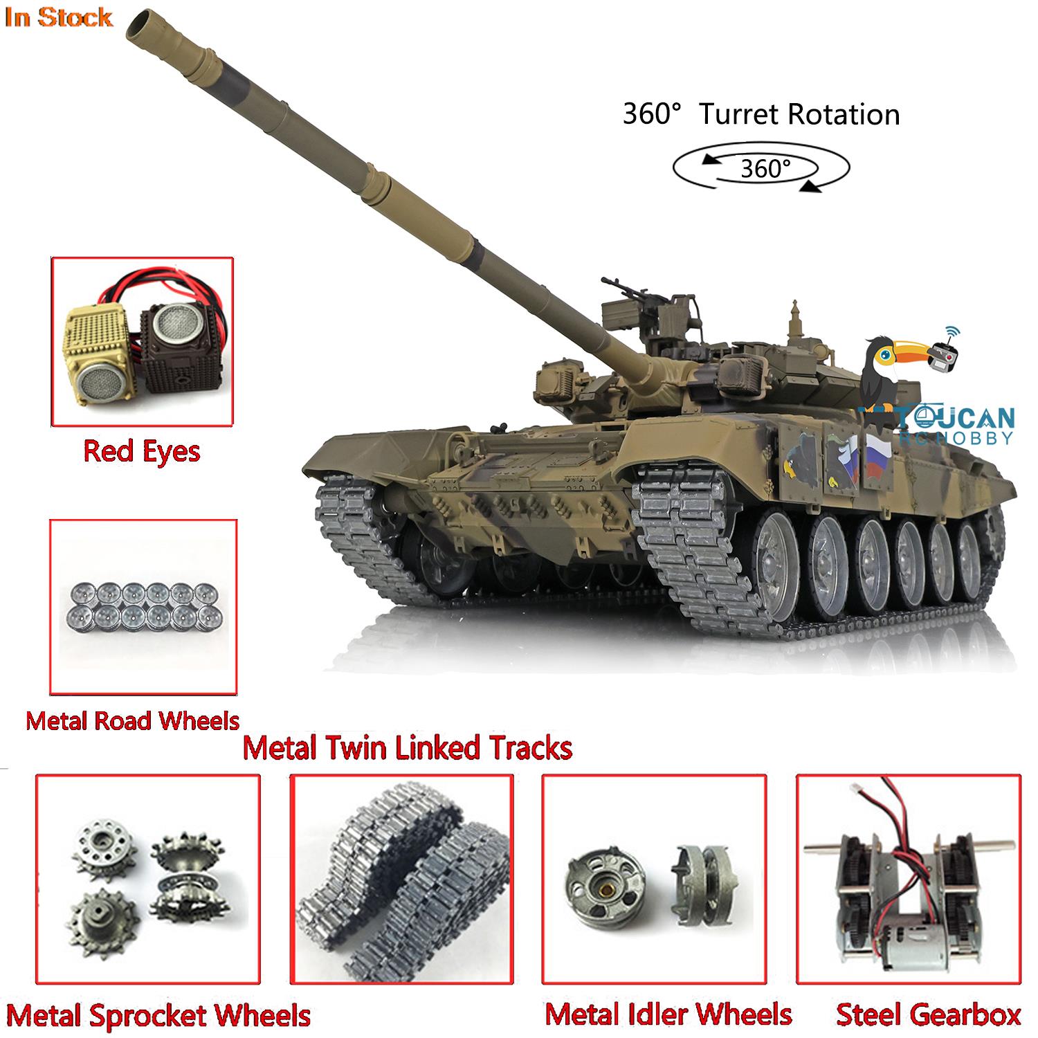 ヘンロン 1/16 7.0 T90 ラジコン戦車 3938  - Running Gear Box のレビューと価格