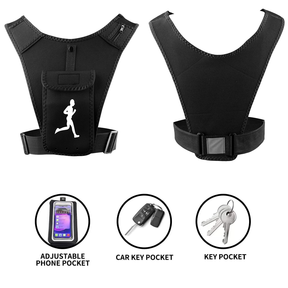 調節可能なランニングベストフォンホルダー（男女兼用）、携帯電 - Running Gear Train のレビューと価格