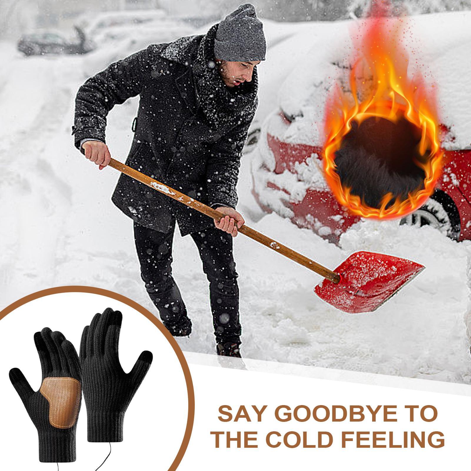 タッチスクリーン付きUSB加熱グローブ、スキー、ランニング用 - Running Gear In Cold Weather のレビューと価格