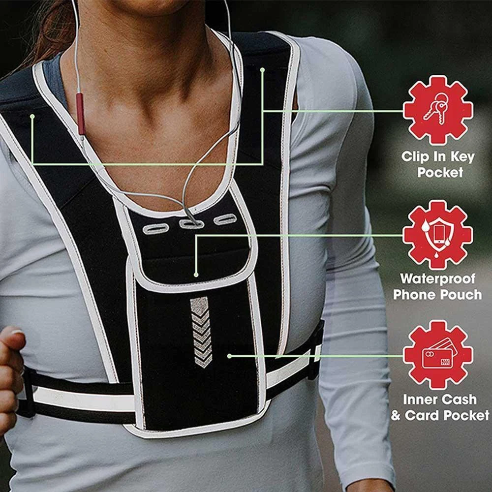 ランニングベストフォンホルダー メンズ レディース 防水携帯 - Running Gear Train のレビューと価格