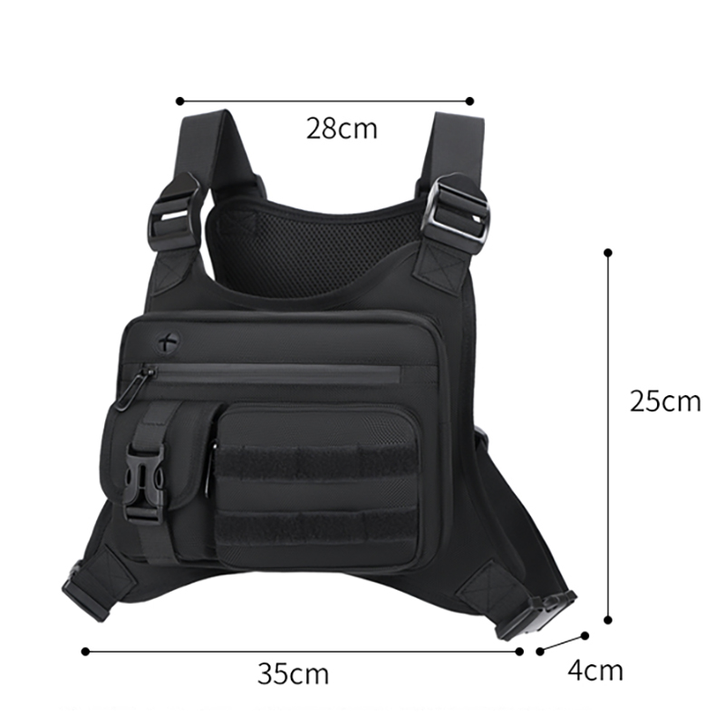 タクティカルチェストリグバッグ メンズ 防水 クロスボディハ - Running Gear Bag のレビューと価格