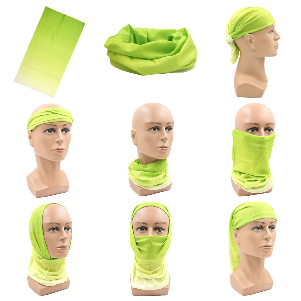 グリーンフェイスバンダナカバーハイキングネックゲートル男性女 - Running Gear Parts のレビューと価格