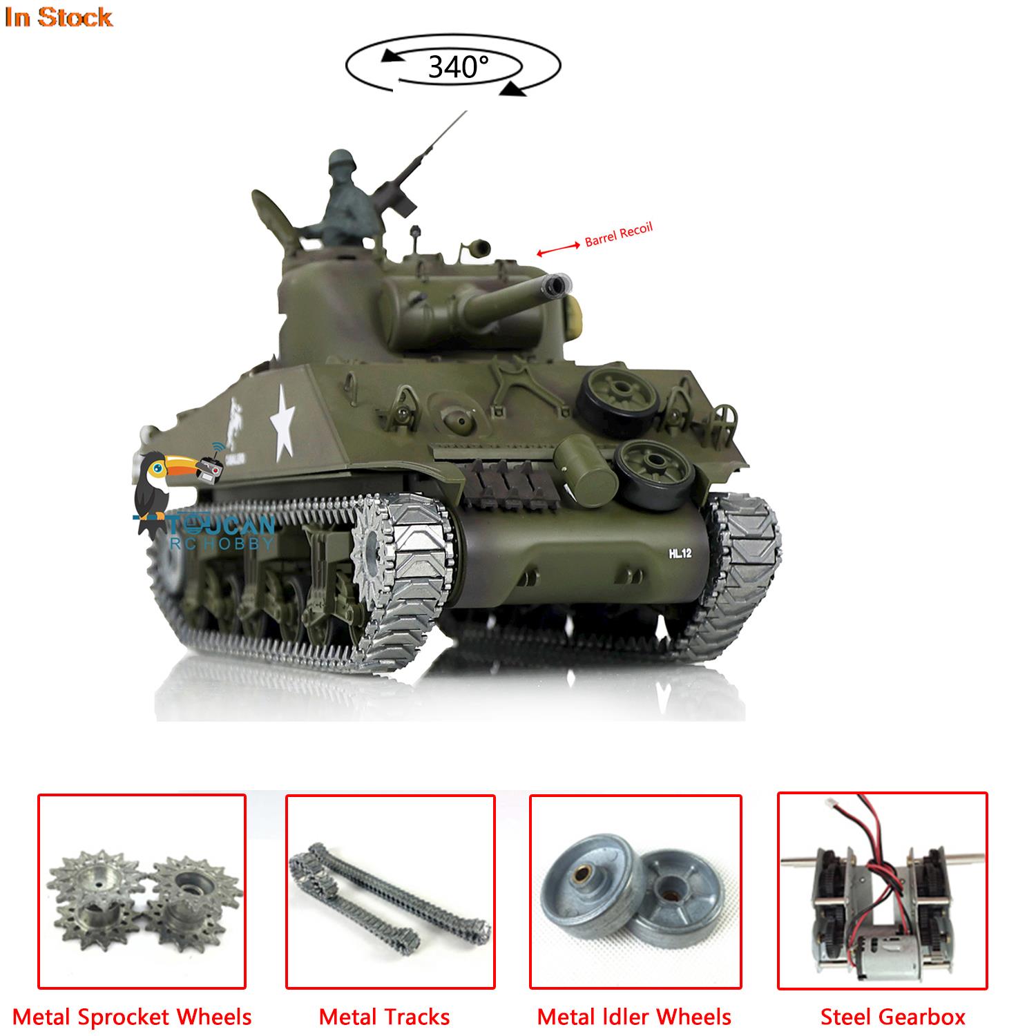 1/16 HENG LONG RC戦車 7.0 アップグレー - Running Gear Box のレビューと価格