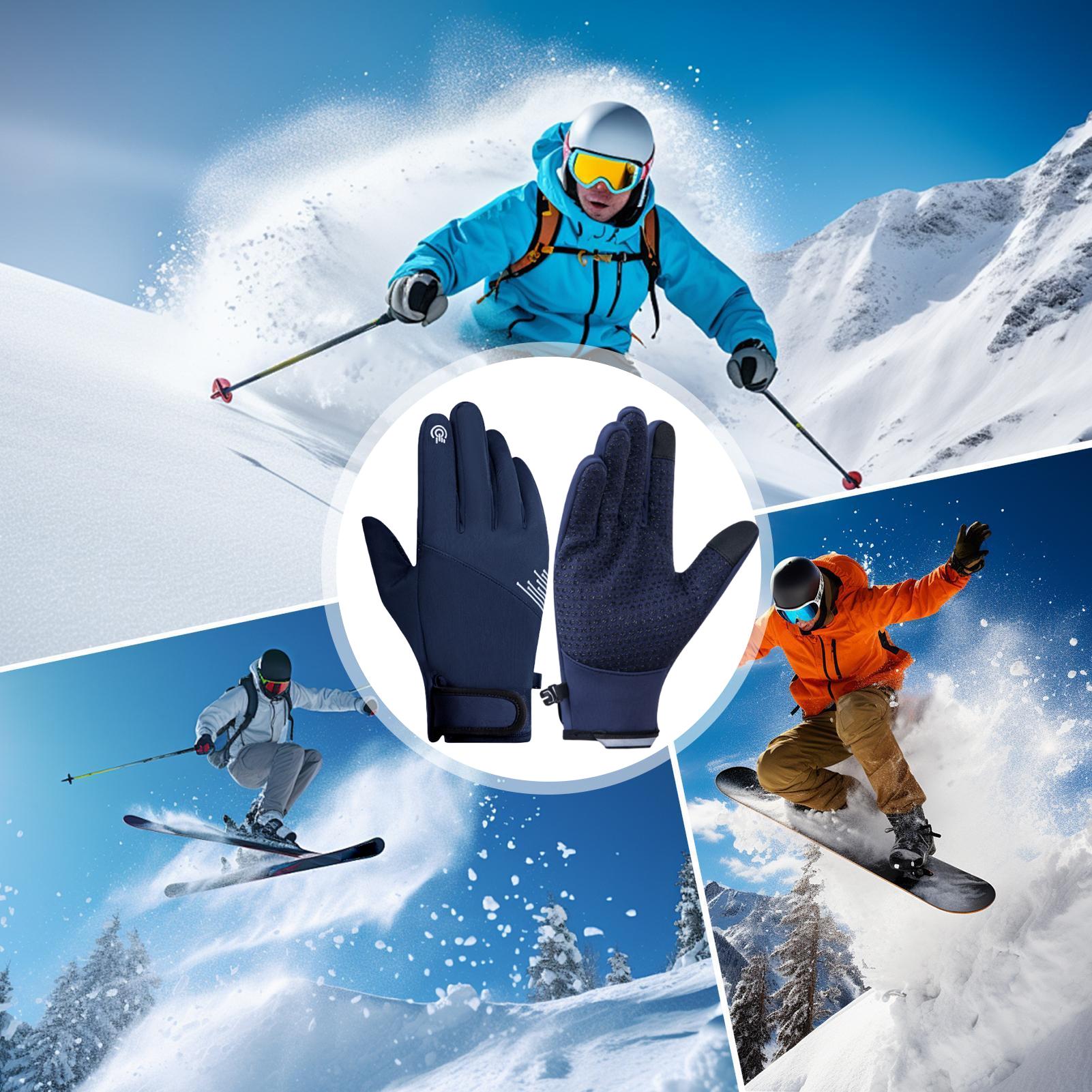 冬用手袋 メンズ 防風 タッチスクリーン対応 寒さ対策 スノ - Running Gear In Cold Weather のレビューと価格