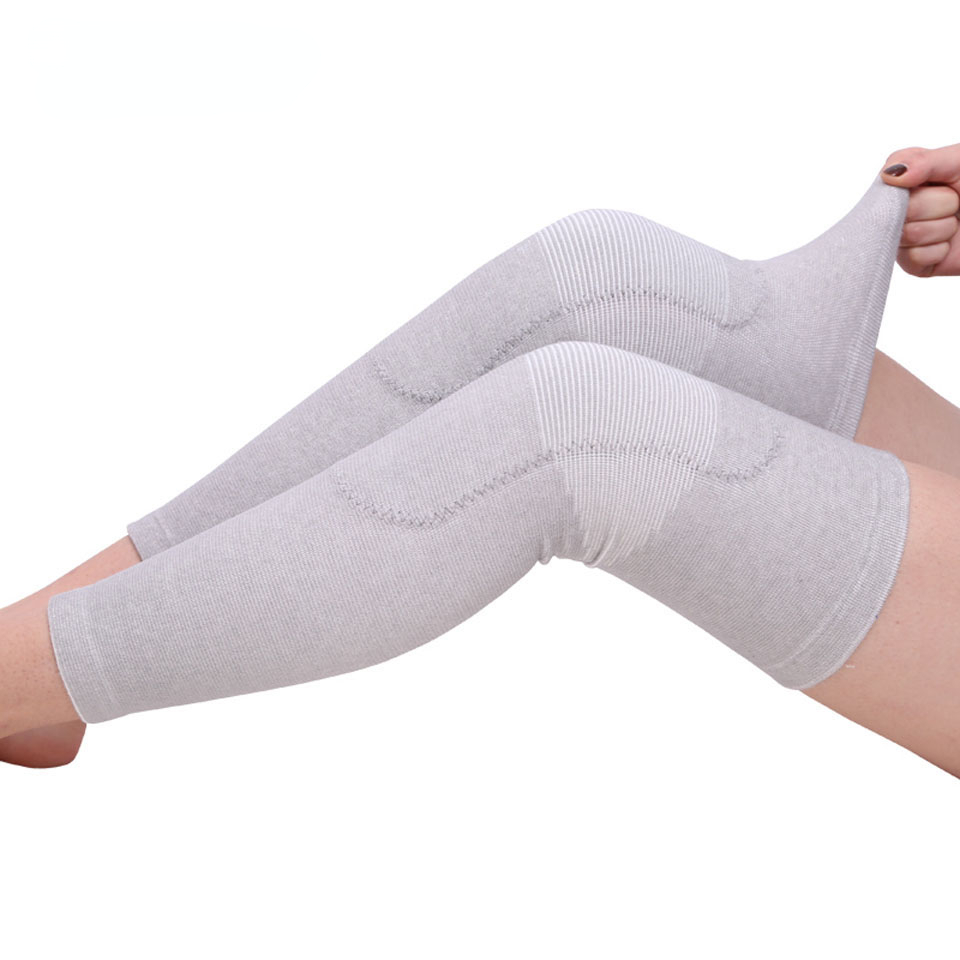男性と女性のためのロングウォームニーパッド,竹炭,保護具,肘 - Running Gear For Knee Pain のレビューと価格