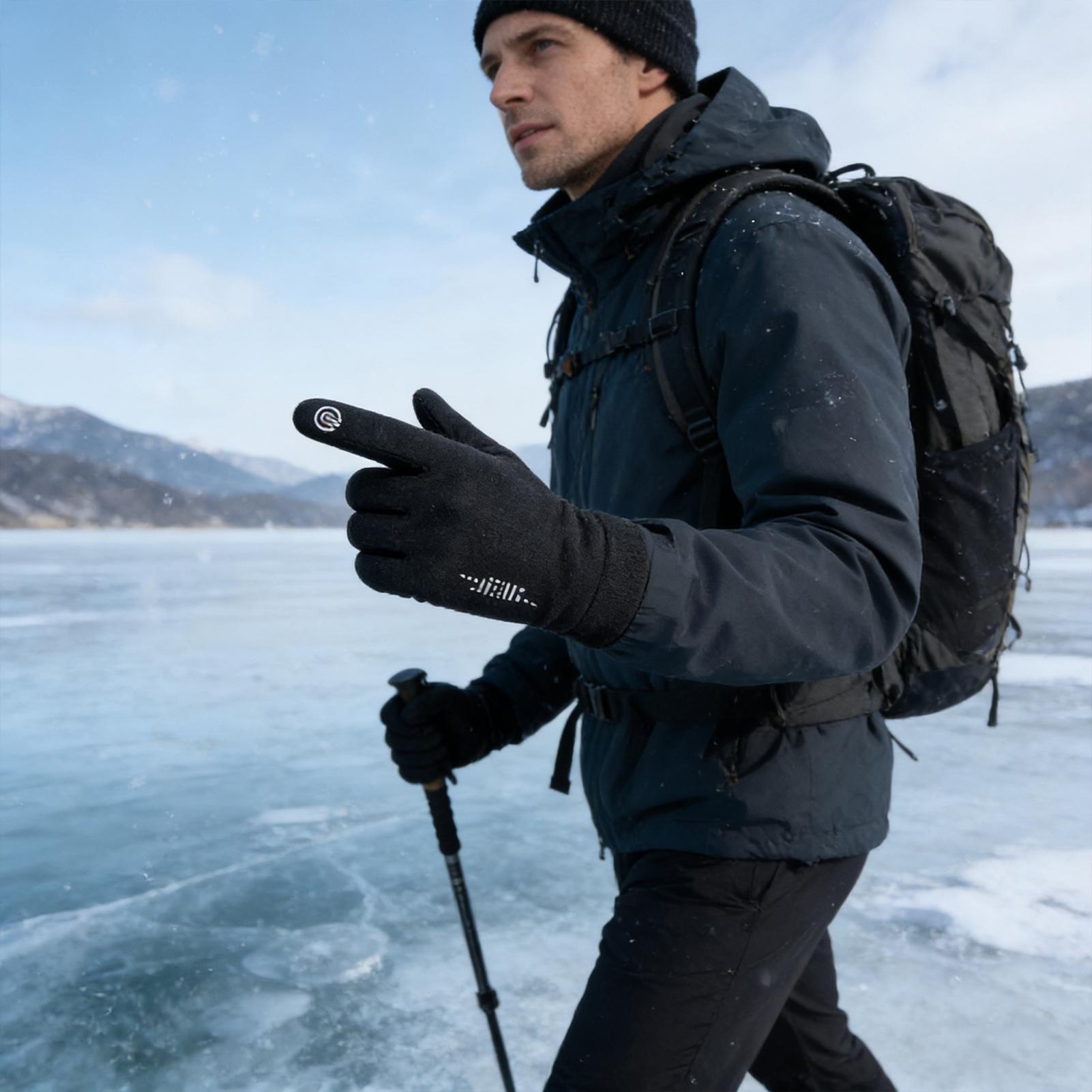 暖かいサイクリンググローブ フルフィンガー 寒い天候用 アウ - Running Gear In Cold Weather のレビューと価格