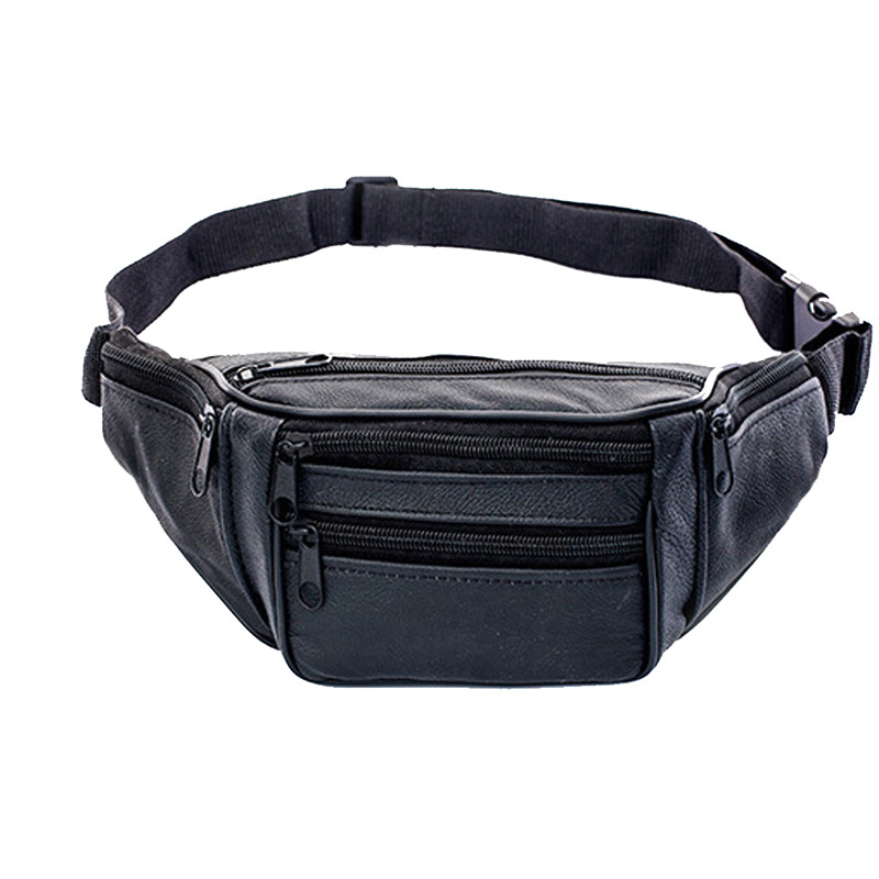 レザーメンズウエストチェストバッグ薄型アウトドアスポーツポー - Running Gear Bag のレビューと価格